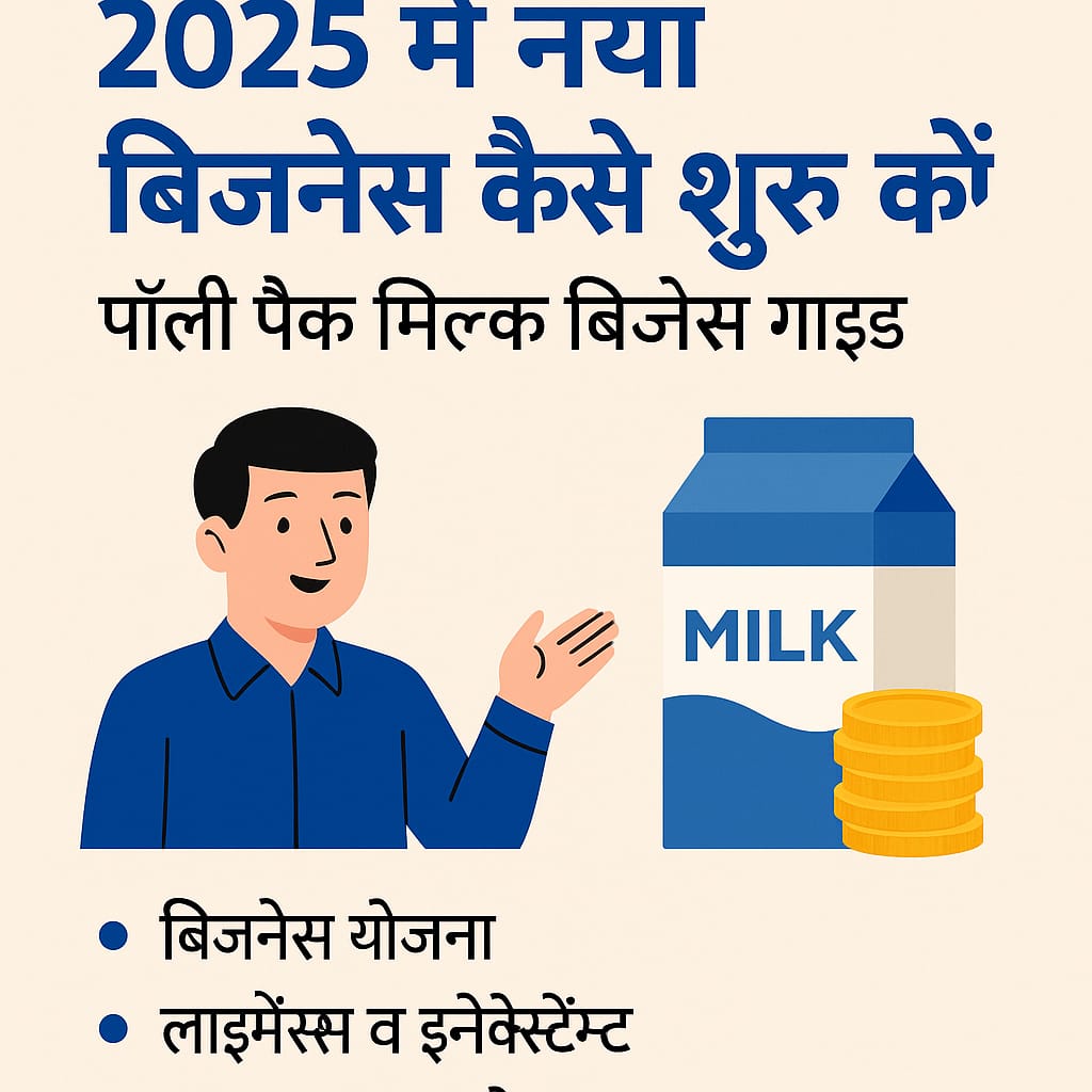 2025 में नया बिजनेस कैसे शुरू करें: पॉली पैक मिल्क बिजनेस पूरी जानकारी