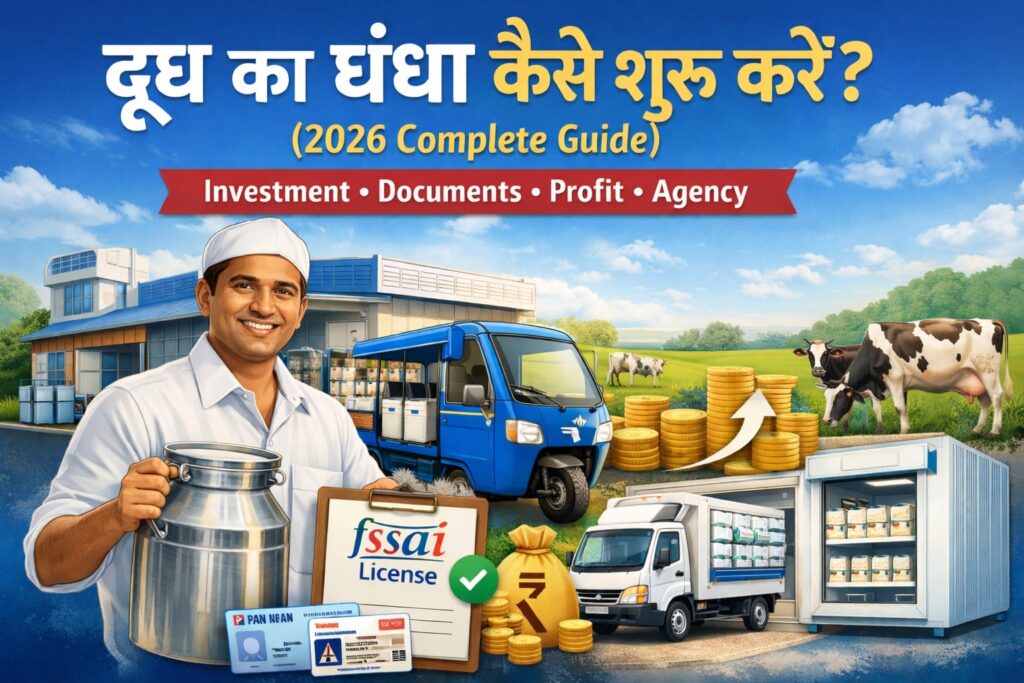  दूध का धंधा कैसे शुरू करें? (2026 Complete Guide)